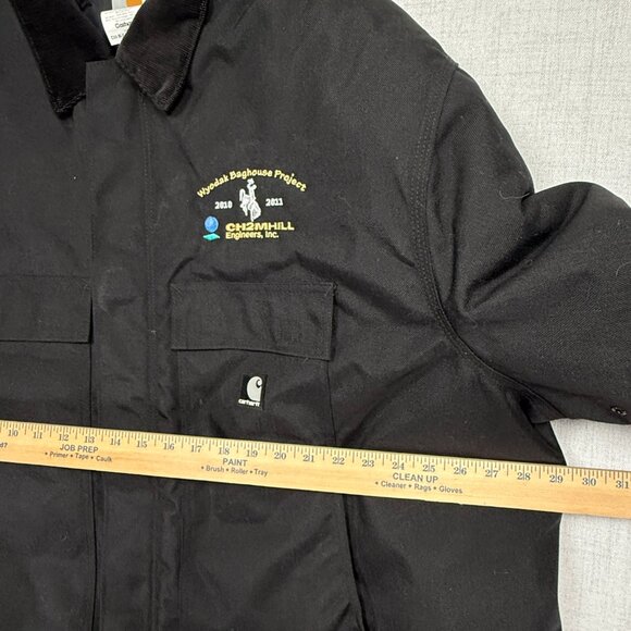 Carhartt Jacket Wyodak Baghouse Project Black Quilted Nylon Lining Size 3XL NWT - Picture 7 of 13